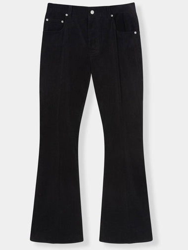 Carpenter Corduroy Flare Bootcut Pants Black - KINETO - BALAAN 1