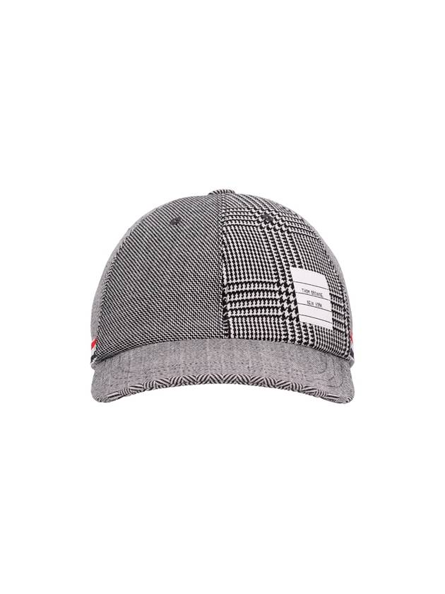 Prince Of Wales Wool Ball Cap Black White - THOM BROWNE - BALAAN 4