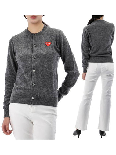 Red Heart Waffen Cardigan AXN007 GRAY - COMME DES GARCONS - BALAAN 1