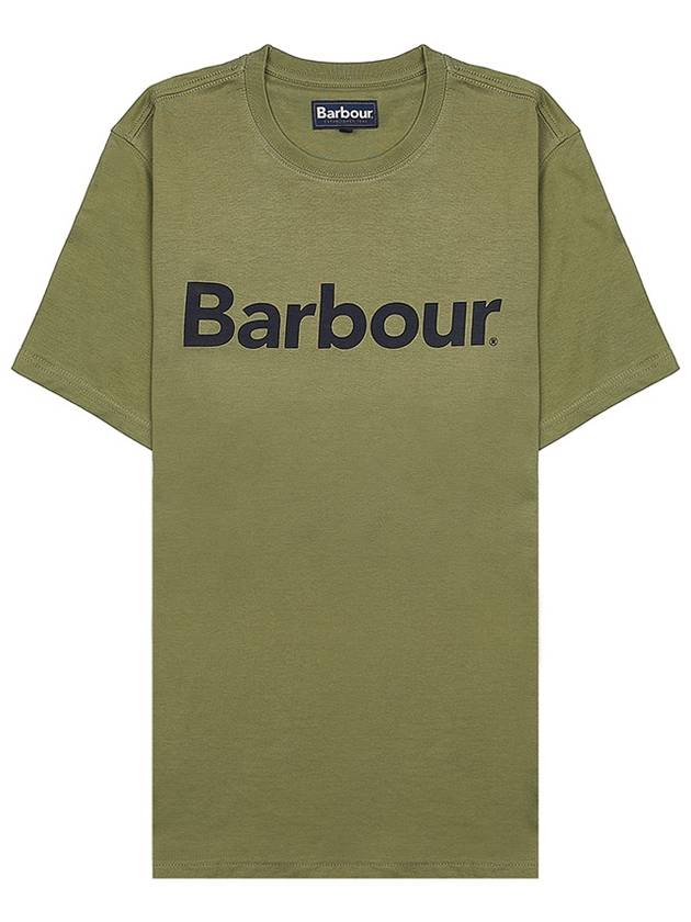 Men's Logo Print Short Sleeve T-Shirt Olive - BARBOUR - BALAAN 2