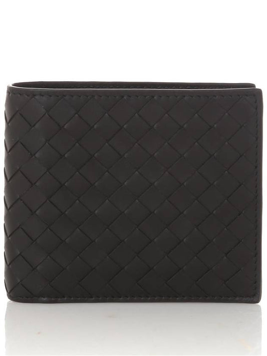 Intrecciato Weaving Half Wallet Black - BOTTEGA VENETA - BALAAN 2