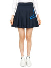 Women's Naomi Pleated Skirt Navy - J.LINDEBERG - BALAAN 2