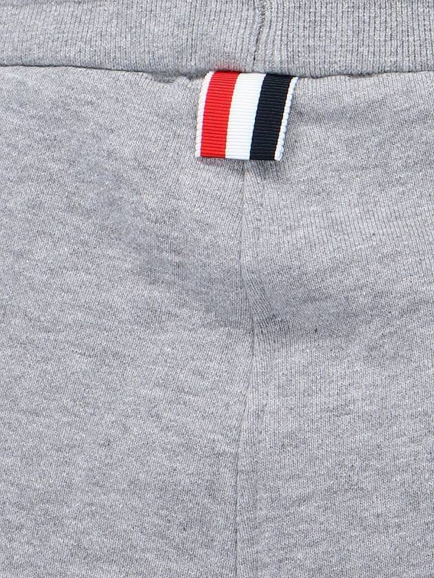 Cotton Loopback Knit Engineered 4-Bar Sweatshorts Light Grey - THOM BROWNE - BALAAN 5