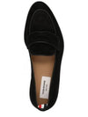 Men's Varsity Suede Loafers Black - THOM BROWNE - BALAAN 2