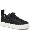 Lauren Lace Low Top Sneakers Black - CHLOE - BALAAN 5