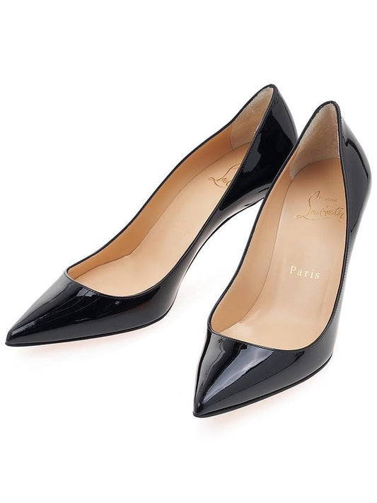 Women's Kate Patent Leather Pumps Heel Black - CHRISTIAN LOUBOUTIN - BALAAN.