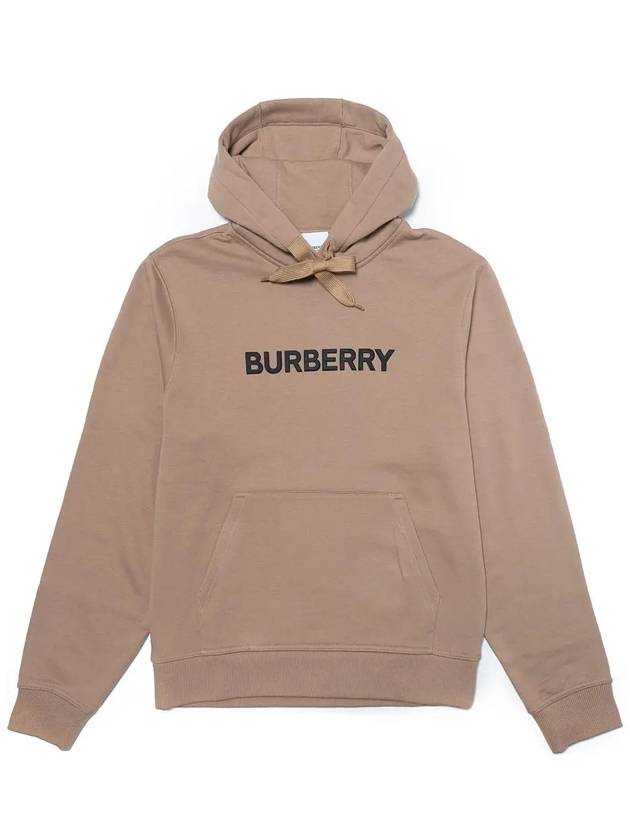 Logo Print Hoodie Brown - BURBERRY - BALAAN 2