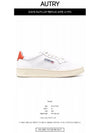 Men's Medalist Low Top Sneakers White Orange - AUTRY - BALAAN 3