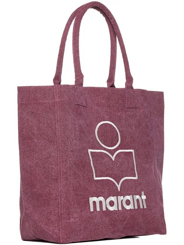 Yenky Logo Washed Cotton Tote Bag Purple - ISABEL MARANT - BALAAN 4