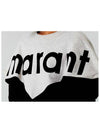 Houston Logo Sweatshirt Feathered Black - ISABEL MARANT ETOILE - BALAAN 3