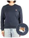 Fox Head Patch Regular Sweatshirt Ink Blue - MAISON KITSUNE - BALAAN 2