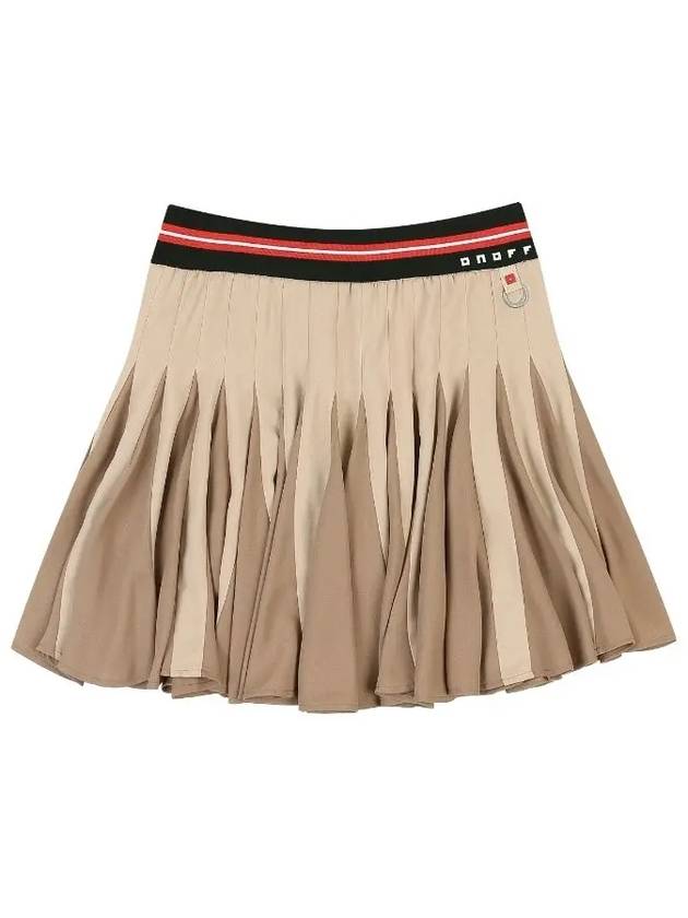 two-tone flare skirt OF4013LBBEIGE - ONOFF - BALAAN 3