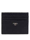 Selleria Leather Card Wallet Black - FENDI - BALAAN 2