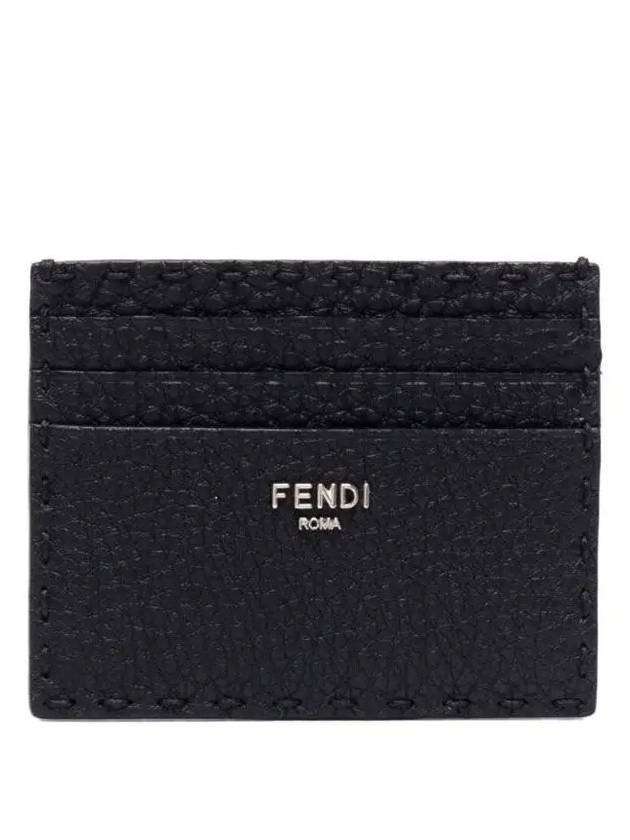 Selleria Leather Card Wallet Black - FENDI - BALAAN 2