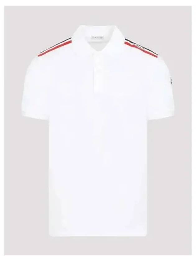 24 8A00020 89A16 002 Logo Patch Polo Shirt - MONCLER - BALAAN 1