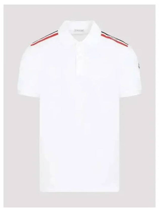 24 8A00020 89A16 002 Logo Patch Polo Shirt - MONCLER - BALAAN 1