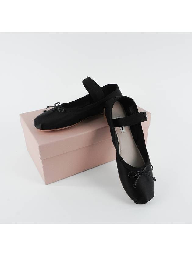 Satin Ballerinas Black - MIU MIU - BALAAN 4