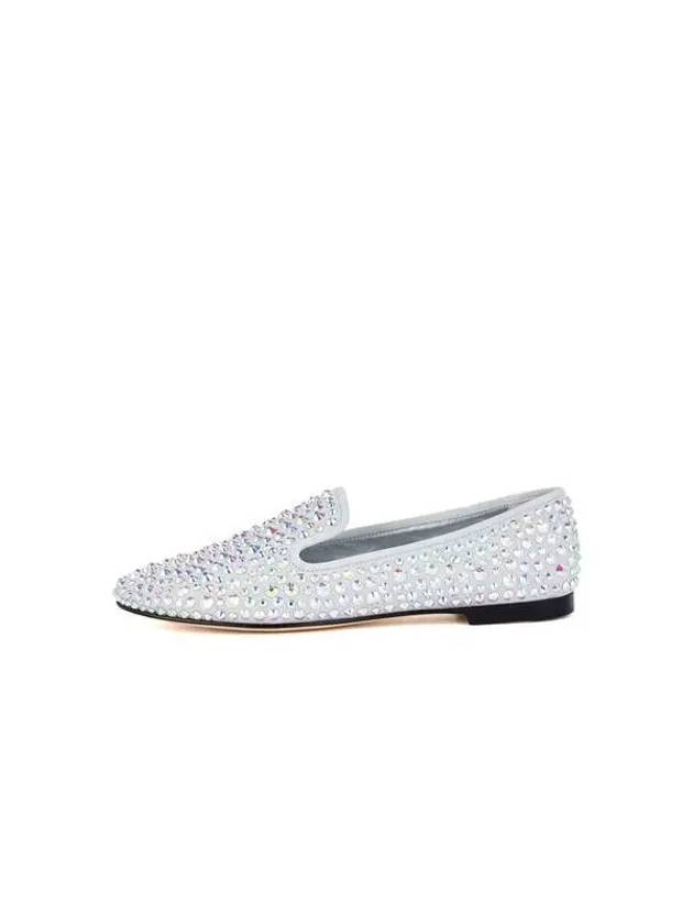 WOMEN DALILA Rhinestone Loafers Light Gray 270087 - GIUSEPPE ZANOTTI - BALAAN 1