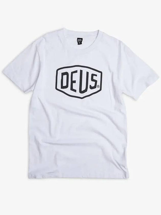 Deus Men s Shield Short Sleeve T Shirt White DMW41808E WHT - DEUS EX MACHINA - BALAAN 1