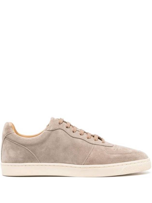 Suede Low Top Sneakers Beige - BRUNELLO CUCINELLI - BALAAN 2