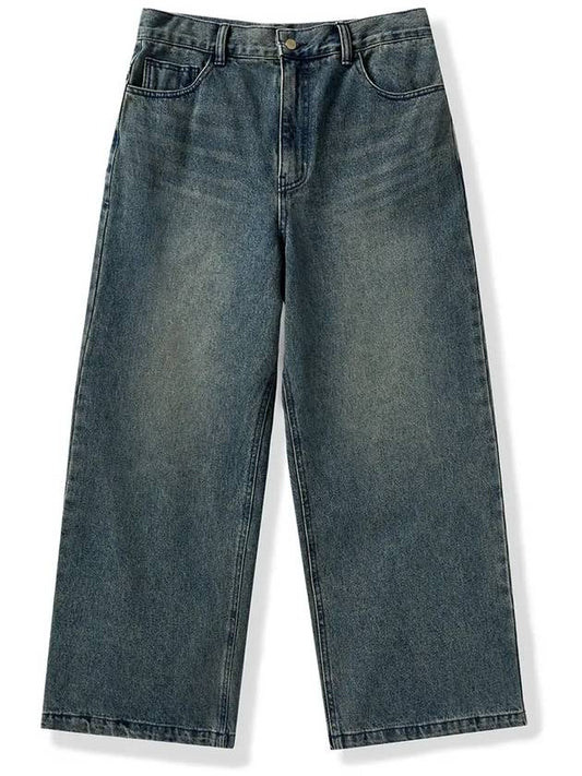 Washed wide denim pants blue FDP104 - FLUKE - BALAAN 1