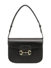 Horsebit 1955 Leather Shoulder Bag Black - GUCCI - BALAAN 2