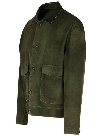 Salvatore Santoro Green Suede Jacket - SALVATORE SANTORO - BALAAN 2