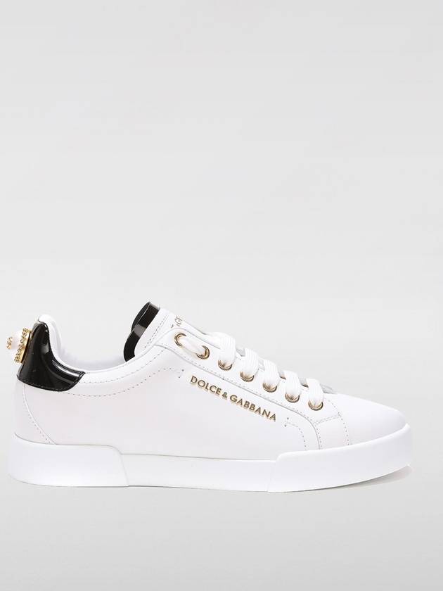 Women's Calfskin Nappa Portofino Sneakers White - DOLCE&GABBANA - BALAAN 2