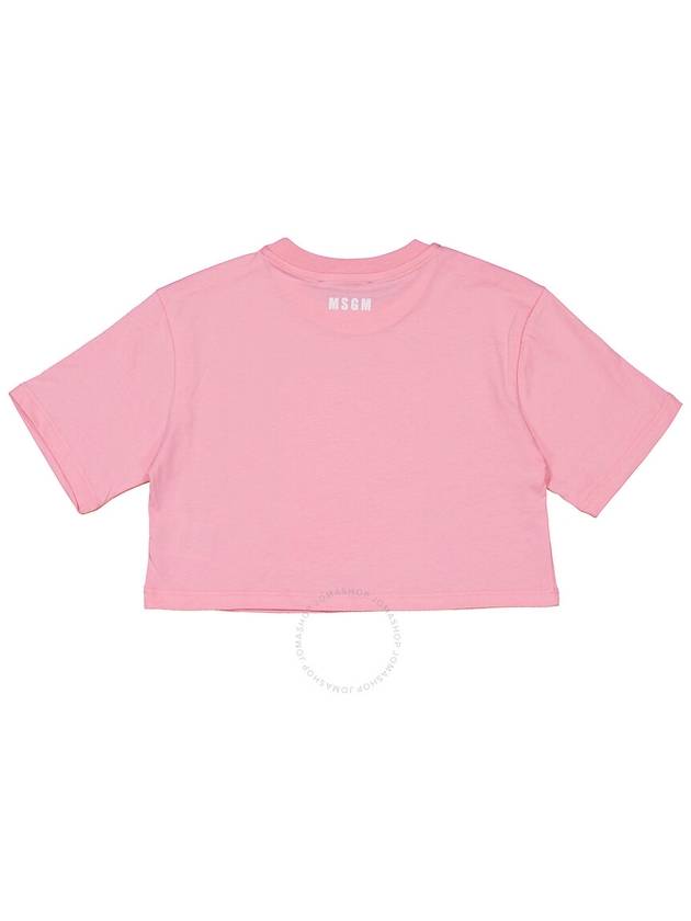 MSGM Girls Kitten Graphic Cropped Cotton T-Shirt, Size 8Y - MSGM - BALAAN 2