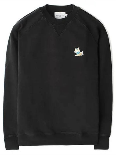 Dressed Fox Patch Classic Sweatshirt Black - MAISON KITSUNE - BALAAN 2