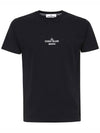 Archivio Project Lino Watro Cotton Jersey Short Sleeve T-Shirt Black - STONE ISLAND - BALAAN 2