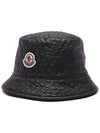 Quilted Nylon Bucket Hat Black - MONCLER - BALAAN 4