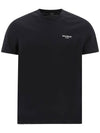 Mini Logo Short Sleeve T-shirt Black - BALMAIN - BALAAN 1