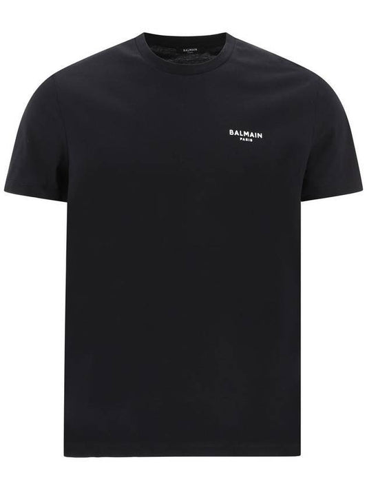 mini logo short sleeve t-shirt black - BALMAIN - BALAAN.