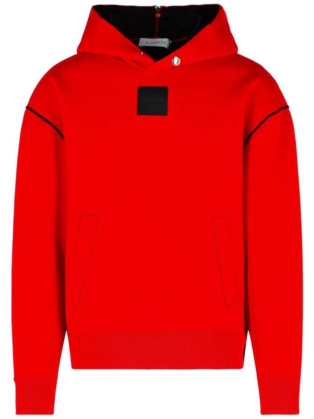 Lanvin 'Loose' Red Wool Blend Sweatshirt - LANVIN - BALAAN 1