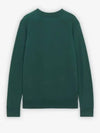 Men's Fox Head Patch Cotton Sweatshirt Dark Green - MAISON KITSUNE - BALAAN 3