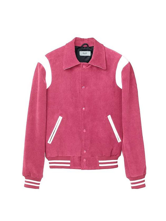 CORDUROY VARSITY JACKET PINK - ROLLING STUDIOS - BALAAN 2