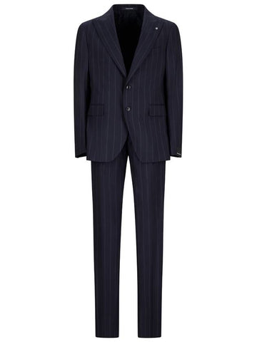 SINGLE-BREASTED PINSTRIPE SUIT - TAGLIATORE - BALAAN 1