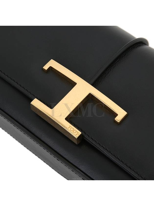 Black Gold T Timeless Chain Mini Tracollina Cross Bag Flap - TOD'S - BALAAN 7