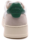 Men's Medalist Leather Low Top Sneakers Green Tab - AUTRY - BALAAN 5