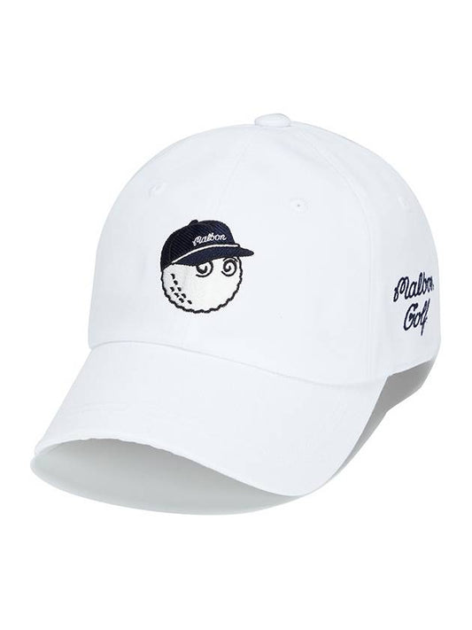 Malbon Basic Bucket Ball Cap WHITE - MALBON GOLF - BALAAN 1