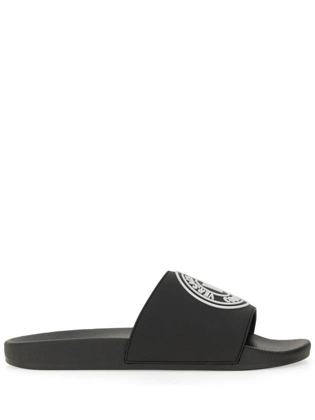 SLIDE SANDAL WITH LOGO - VERSACE - BALAAN 1