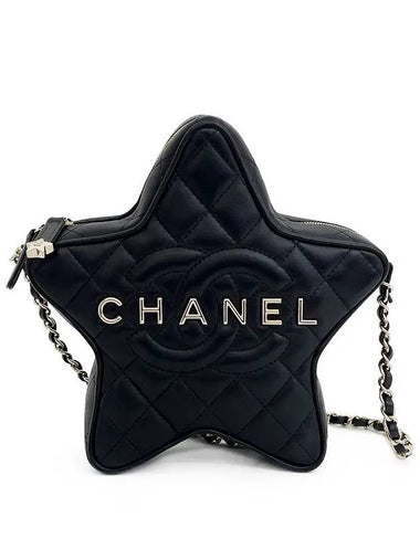 24C Star Handbag Black Champagne Gold Calfskin 4ET1154 - CHANEL - BALAAN 1