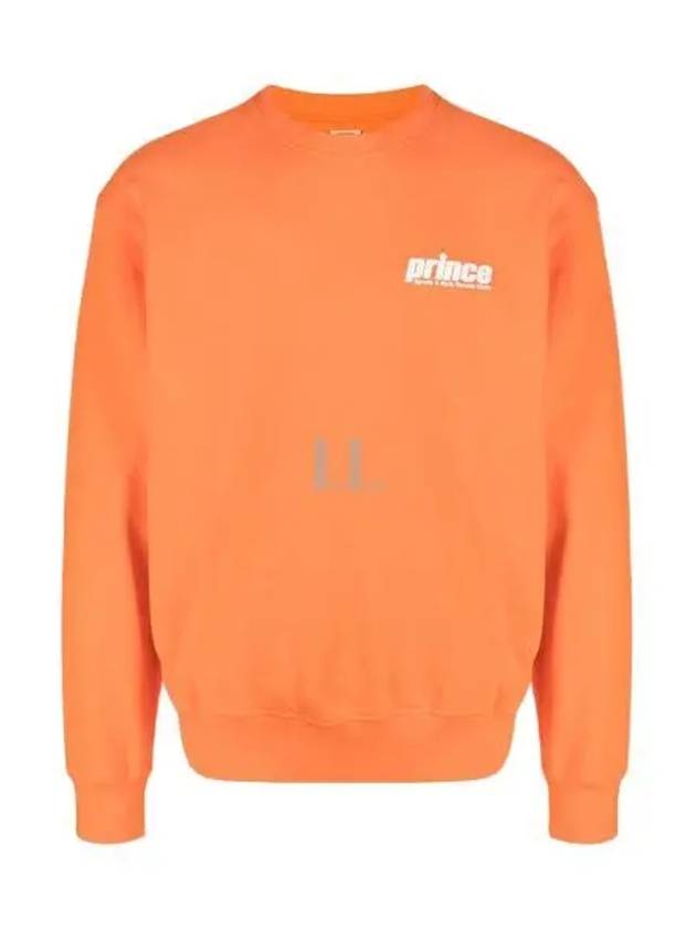 Prince Logo Print Cotton Sweatshirt Orange - SPORTY & RICH - BALAAN 2