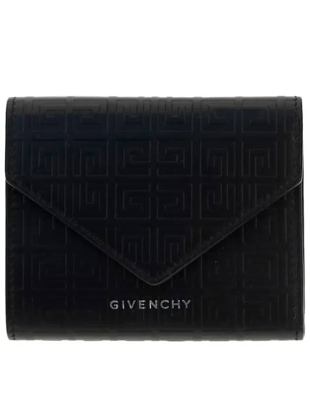 Textured 4G Logo Envelope Bicycle Wallet Black - GIVENCHY - BALAAN 1