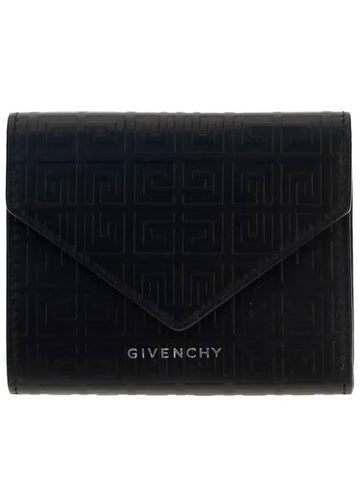 Textured 4G Logo Envelope Bicycle Wallet Black - GIVENCHY - BALAAN 1