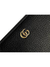 GG Marmont leather strap clutch bag black - GUCCI - BALAAN 9