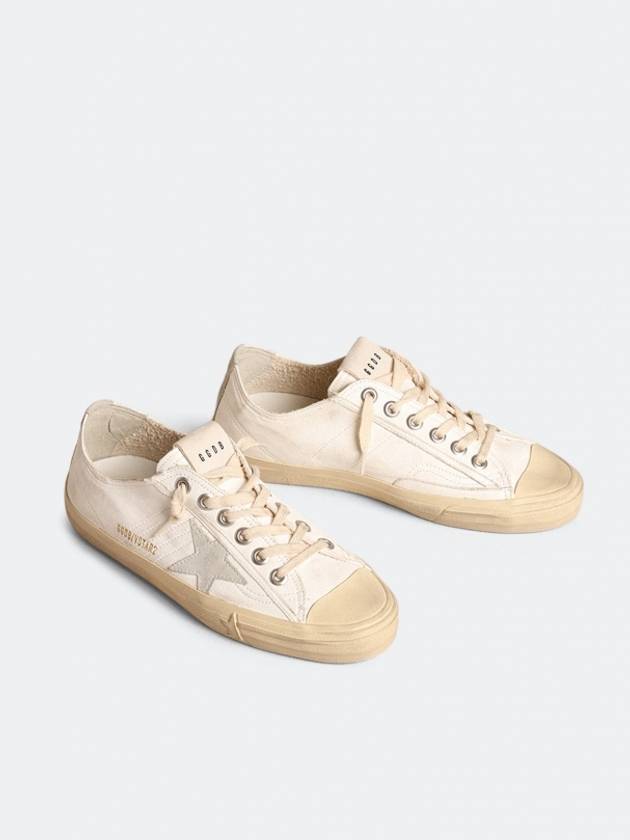 V-Star Leather Low Top Sneakers White - GOLDEN GOOSE - BALAAN 3