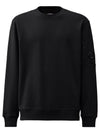 Diagonal Raised Fleece Lens Sweatshirt Black - CP COMPANY - BALAAN 2