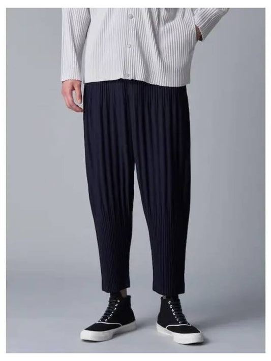 Basic long pleated pants navy domestic product GM0023070428815 - ISSEY MIYAKE - BALAAN 1